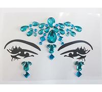 Glitter Joy Face Gems Temporary Tattoo - Jewel Diamante Bindi Fusion Headpiece - Body Jewellery Art (Glitter Joy Face Jewels GJ 37)