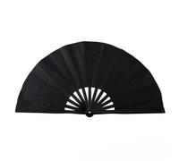 Glitter Large Folding Fan, Shiny Bamboo Handheld Folding Fan for Party Favors,10" Chinese Kung Fu Tai Chi Hand Fans for Festival Rave Dancing, Double-sided Plastic Bone Handheld Fans Wedding Birthday