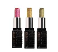 Glitter Lip Gloss, 3-Piece Set with Glitter for Lips Make-Up, Abrasion-Resistant Durable Lipstick, for Women and Girls, Work, Commuting, Holiday, Celebration, Valentine's Day