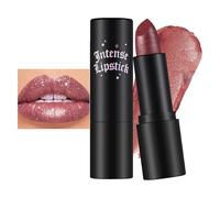 Glitter Lipstick for Women, Red Diamond Shimmer Lipstick High Impact Shine Lipcolor, Metallic Lipsticks Long Lasting Waterproof, Sparkling Lip Balm Non-stick Cup Lightweight Lip Makeup