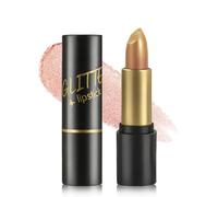 Glitter Lipstick, Gold Metallic Diamond Glossy, Rouge a Levre Sans Transfert, Creamy Texture, Long-Lasting Moisturising, Highly Pigmented Vegan, Lip Gloss for Women, Halloween Make-Up-02