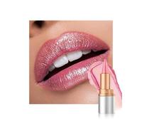 Glitter Lipstick Light Pink, Smooth Nourishing Lip Liner with Metallic Finish, Long Lasting Shine, Waterproof Lip Liner & Lipstick 2-in-1, Creamy Texture, Highly Pigmented Emergency Stick Lip Gloss