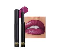 Glitter Lipstick Purple, Metallic Shimmer Lipstick, Diamond Shiny Matte Lipstick, Full Coverage Intense Colour, Waterproof, Durable Emergency Stick Cup, Creamy Lip Gloss Makeup for Women Girls 10