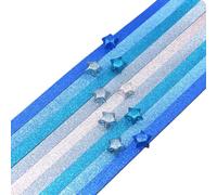 Glitter Lucky Star Paper Strips,520 Sheets Lucky Star Paper Strips Gradient Color - Creative Lucky Star Paper, Colorful Star Paper Strips for School, Teaching Supplies, Kids