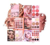 Glitter Makeup Palette, 12 Colours Lipsticks, Book Style, 24 Colours, Shimmer Eyeshadow, Suitable for Date Look, Travel, Beauty Party, Everyday Life and Photography