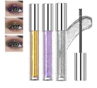 Glitter Mascara Eyeshadow, Colored Mascara, Waterproof Colored Mascara, Beauty Mascara, Waterproof and Long-lasting, Suitable for Parties, Concerts, Festivals, Safe and Gentle without Hurting Eyes