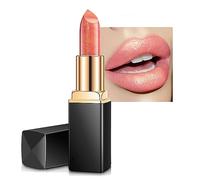 Glitter Metallic Lipstick - Shimmer Non-Stick Cup Pink, Long Lasting, Waterproof Hydrating Lip Stick, Lip Gloss - Not Fade Non Drying for Girls and Women