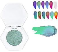 Glitter Multichrome Eyeshadows Makeup,Chameleon Metallic Holographic Eyeshadow,Shimmer Eye Shadow Palette for Women Girls