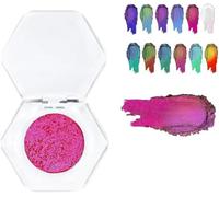 Glitter Multichrome Eyeshadows Makeup,Chameleon Metallic Holographic Eyeshadow,Shimmer Eye Shadow Palette for Women Girls