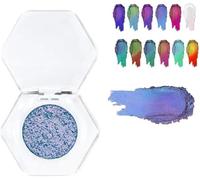 Glitter Multichrome Eyeshadows Makeup,Chameleon Metallic Holographic Eyeshadow,Shimmer Eye Shadow Palette for Women Girls
