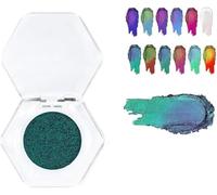 Glitter Multichrome Eyeshadows Makeup,Chameleon Metallic Holographic Eyeshadow,Shimmer Eye Shadow Palette for Women Girls