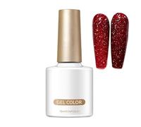 Glitter Nail Gel 10ml Red Long Lasting Reflective