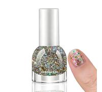 Glitter Nail Polish - Christmas Quick Dry Nail Polish - Gold Glitter Nail Vanish With Christmas Pine Vibe For Xmas - Hot Pink & Green Glitters With Multi-Color Sparkles