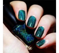 Glitter Nail Polish, Holographic Nail Varnish, Diamond Glitter Quick Dry Nail Polish No UV Lamp Curing, Long Lasting, Chip Resistant, Non-Toxic, Quick Drying, Salon Manicure, At Home Manicure (LS-15)