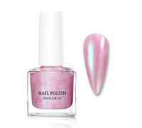 Glitter Nail Polish, Holographic Nail Varnish, Diamond Glitter Quick Dry Polish, No UV Lamp Curing, Long Lasting, Chip Resistant, Non-Toxic, Salon & At Home Manicure (5#Crystal)
