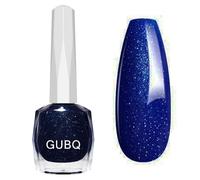 Glitter Nail Polish - Navy Blue Nail Polish - Sparkle Shimmer Dark Blue Nail Varnish - Diamond Blue Glitter Nail Varnish - Quick Dry 12ml Nail Lacquer Non Gel Oil-Based Nail Art Manicure Home DIY
