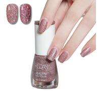 Glitter Nail Polish, Nude Glitter Nail Polish, Light-Changing Purple Sparkle Nail Varnish, Quick Dry & Long Lasting Nail Polish, Water Based Natural Nail Polish for DIY Nail Art