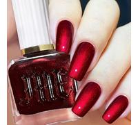 Glitter Nail Polish, Red Nail Varnish, Diamond Glitter Quick Dry Nail Polish No UV Lamp Curing, Long Lasting, Chip Resistant, Non-Toxic, Quick Drying, Salon Manicure, At Home Man (21#Red)