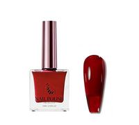 Glitter Nail Polish, Shimmer Diamond Nail Polish,Flash Shiny Quick Drying Long Lasting Nail Varnish for DIY Manicures & Party Glam Looks (Bright red)