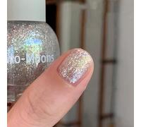 Glitter Nail Polish - Silver Glitter Nail Varnish Quick Dry - Long Lasting Sparkle Breathable Nail Polish - High Glossy Water Based Shimmer Nail Varnish - No Need Baking for DIY Nail Art