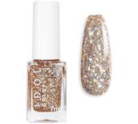 Glitter Nail Polish - Sparkly Gold Nail Polish - Flash Shinny Gold Nail Varnish - Shimmer Diamond Nail Varnish Quick Dry&Long Lasting Nail polish Holographic Nail Paint Sequins Nail Art No Need Cure