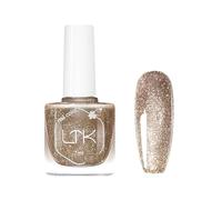 Glitter Nail Polish,Sparkly Gold Nail Polish,Shinny Gold Nail Varnish, Diamond Shimmer Nails Varnish Quick Dry&Long Lasting NailGel Holographic Manicure Art No UV Need