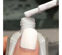 Glitter Nail Polish, White Nail Varnish, Diamond Glitter Quick Dry Nail Polish No UV Lamp Curing, Long Lasting, Chip Resistant, Non-Toxic, Quick Drying, Salon Manicure, At Home Manicure (37#White)