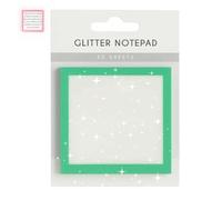 Glitter Notepad 2.0, Glitter Sticky Notes, Clear Post It Notes Transparent, Sparkle Sticky Notes, Notepads Stationery, for Book Tabs, School Supplies, for Lovely Gift for Girls(Green)