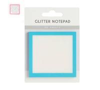 Glitter Notepad 2.0, Glitter Sticky Notes, Clear Post It Notes Transparent, Sparkle Sticky Notes, Notepads Stationery, for Book Tabs, School Supplies, for Lovely Gift for Girls(Blue)