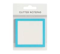 Glitter Notepad Sticky Notes,Sparkle Sticky Note Paper,Cute Self Adhesive Note Memo Pads,Clear Post It Notes Pastel,Transparent Glitter Notepads Stationery,Sparkle Memo Stationery (Blue,1PC)