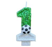 Glitter Number Candle - Creative Football Number Birthday Candle Cake Decoration, Birthday Candle For Cake, Football Number Cake Decoration Vistaprint For Birthdays