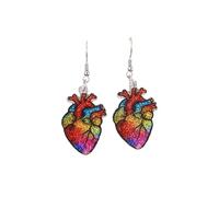 Glitter Nurse Day Earrings Medical Day Earrings Stethoscope Nurse Uniform Lung Heart Cute Acrylic Earring Nurse Appreciation Gifts, 1, Resin, No Gemstone