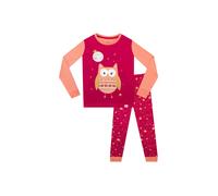 Glitter Owl Nightime Pyjamas Harry Bear Red 7-8 Years