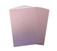Glitter Paper 250GSM A4 20 Sheets Sparkly Flash Card Decorative Paper for Cricut Maker Art Crafts. (Rose Gold)
