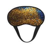 Glitter Pattern Print Adults Sleep Comfort Eye Mask Light Blocking Nap Aid for Travel Insomnia Camping