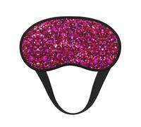 Glitter Pattern Print Blackout Sleep Mask - Side Sleeper Eye Cover, Soft Comfort, Perfect for Travel, Meditation