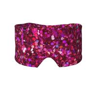 Glitter Pattern Print Eye and Ear Muffs for Adults Kids Sleeping Travel Home Office Aid for Restful Nap