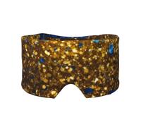 Glitter Pattern Print Eye and Ear Muffs Soft Blackout Blocking Sleeping for Adults Kids Travel Nap Aid