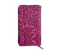 Glitter pattern Print Leather Long Clutch Wallet â€“ Fashionable Personalized Wallet, Multiple Card Slots, Gift Ready, Black, One Size