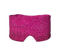 Glitter Pattern Print Sleep Eye and Ear Muffs Mask - Soft & Breathable, Ideal for Travel, Meditation, and Nighttime Use