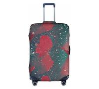 Glitter Pattern Print Travel Elastic Suitcase Luggage Baggage Cover Protector, Washable And Anti-Scratch, White, XL