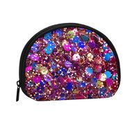 Glitter Pattern Printed Coin Purse for Women Cute Small Change Wallet Mini Coin Purses Pouch with Zipper