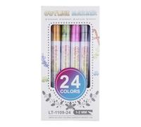 Glitter Pens, 24 Colors Drawing Markers, Craft Pens for Art, Drawing, Doodling, Card Making, Greeting Cards, School Art Supplies
