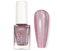 Glitter Pink Nail Varnish - Holographic Rainbow Effect Metallic Nail Polish - 60 Seconds Quick Dry Chrome - Long Lasting, Non-Toxic & No UV Lamp