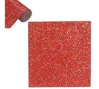 Glitter PU Leather Sheets 30x132cm, Sparkly Superfine Faux Leather Roll with Canvas Backing, Sequins Fabric for DIY Craft Earring Making, Sewing, Hair Bows, Keychain (Colour-B)