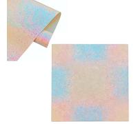 Glitter PU Leather Sheets 30x132cm, Sparkly Superfine Faux Leather Roll with Canvas Backing, Sequins Fabric for DIY Craft Earring Making, Sewing, Hair Bows, Keychain (Colour-A)