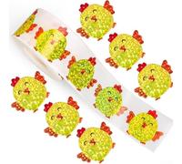 Glitter Pumpkin Sticker Roll for Halloween For Kids Parties and Office Use with Waterproof PET Material and Easy Application Suitable for Multiple Surfaces (chick)