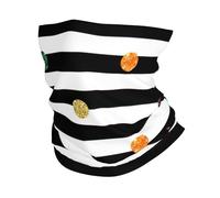 Glitter Rainbow Polka Dot Stripe Black And White Print Neck Warmer Ultra-Soft, Stretchy Neck Gaiter Winter Neck Gaiter Warmer For Menand Women