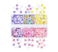 Glitter Resin Fillings Flakes Sequins Epoxy Resin Mold Fillers for DIYJewelry Making Nail Art Decors Nail Art Sequins Glitter Hearts Butterfly-Circle Holiday Christmas Glitters