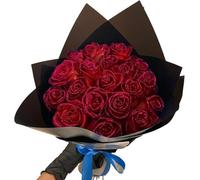 Glitter Rose Bouquet,Artificial Flowers Glitter Rose,Fake Roses Flowers Real Touch Faux foam Roses,DIY Bouquet Shiny Fake Rose Bouquet Love Gift,Rose Glitter for Valentine's Day Gift (Red, 12PCS)